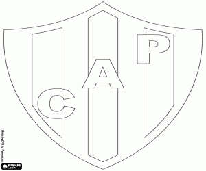 desenho de Distintivo do CA Patronato para colorir
