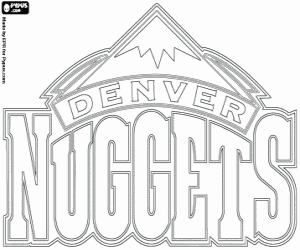 desenho de Distintivo do Denver Nuggets para colorir