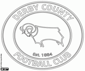 desenho de Distintivo do Derby County para colorir