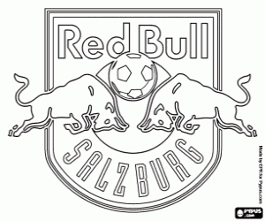 desenho de Distintivo do FC Red Bull Salzburg para colorir