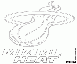 desenho de Distintivo do Miami Heat para colorir