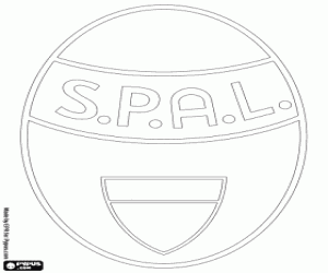 desenho de Distintivo do SPAL de Ferrara para colorir