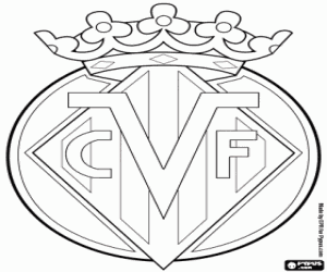 desenho de Distintivo do Villarreal CF para colorir