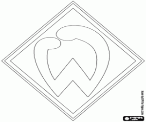desenho de Distintivo do Werder Bremen para colorir