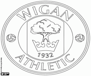 desenho de Distintivo do Wigan Athletic para colorir