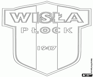 desenho de Distintivo do Wisła Płock para colorir