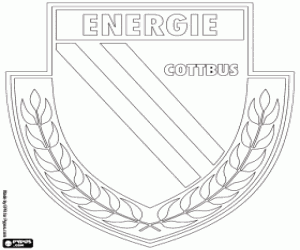 desenho de Distintivo FC Energie Cottbus para colorir
