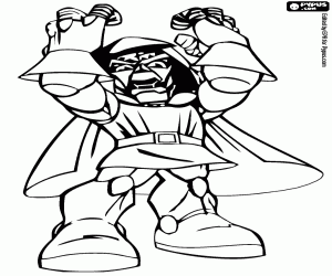 desenho de Doctor Doom, Super Hero Squad para colorir
