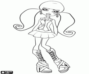 desenho de Draculaura de Monster High para colorir
