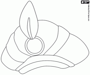 desenho de O elegante turbante de Aladim para colorir