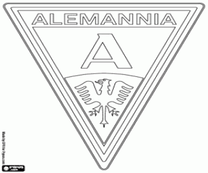 desenho de Emblema da Alemannia Aachen para colorir