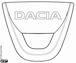 desenho de Emblema da Dacia para colorir