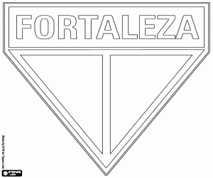 desenho de Emblema da Fortaleza CE para colorir