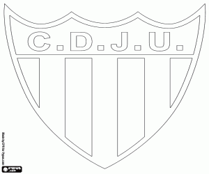 desenho de Emblema da Juventud Unida para colorir