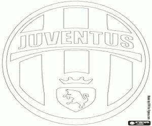 desenho de Emblema da Juventus de Turim para colorir