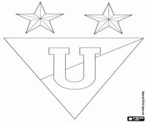 desenho de Emblema da Liga de Quito, LDU para colorir