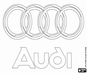 desenho de Emblema da marca Audi para colorir