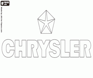 desenho de Emblema da marca Chrysler para colorir