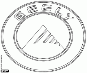 desenho de Emblema da marca Geely para colorir