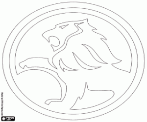desenho de Emblema da marca Holden para colorir