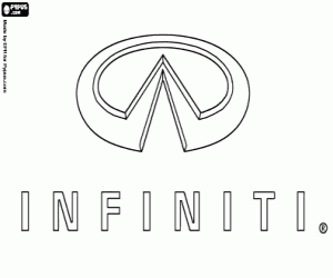desenho de Emblema da marca Infiniti para colorir