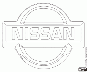 desenho de Emblema da marca Nissan para colorir
