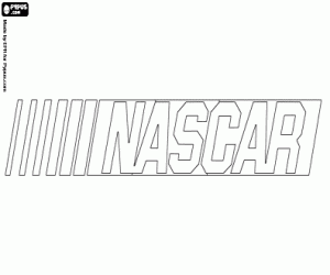 desenho de Emblema da NASCAR para colorir