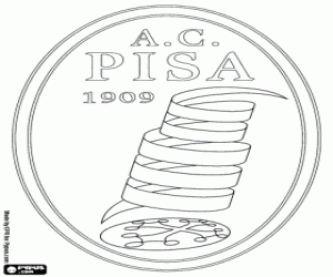 desenho de Emblema de AC Pisa para colorir