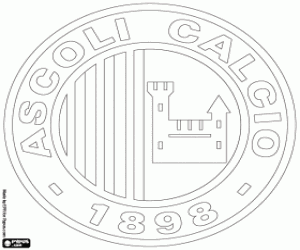 desenho de Emblema de Ascoli Calcio para colorir