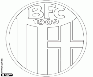 desenho de Emblema de Bologna FC 1909 para colorir