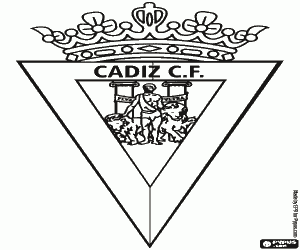 desenho de Emblema de Cádiz CF para colorir