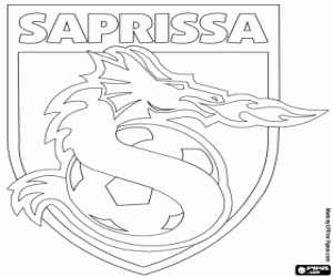 desenho de Emblema de Deportivo Saprissa para colorir