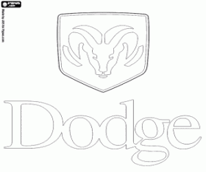 desenho de Emblema de Dodge para colorir