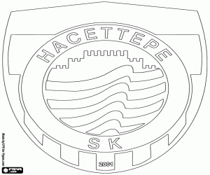 desenho de Emblema de Hacettepe SK para colorir