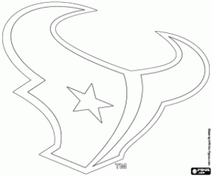 desenho de Emblema de Houston Texans para colorir