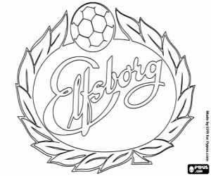 desenho de Emblema de IF Elfsborg para colorir
