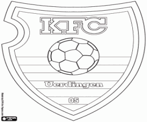 desenho de Emblema de KFC Uerdingen 05 para colorir