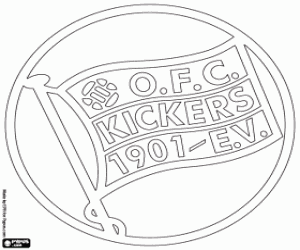 desenho de Emblema de Kickers Offenbach para colorir