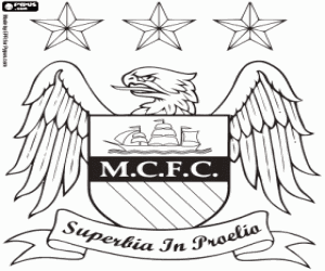 desenho de Emblema de Manchester City para colorir