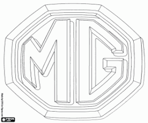 desenho de Emblema de MG para colorir