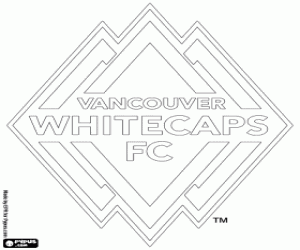 desenho de Emblema de Vancouver Whitecaps FC para colorir