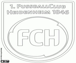 desenho de Emblema del FC Heidenheim para colorir