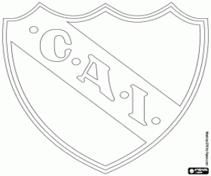 desenho de Emblema del Independiente de Avellaneda para colorir
