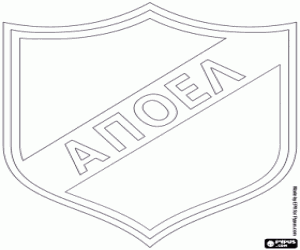 desenho de Emblema do APOEL Nicosia para colorir