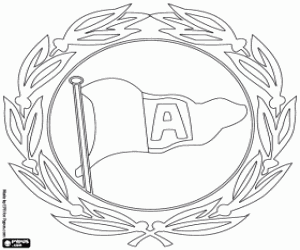 desenho de Emblema do Arminia Bielefeld para colorir