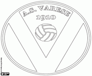 desenho de Emblema do AS Varese 1910 para colorir