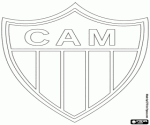 desenho de Emblema do Atlético Mineiro para colorir