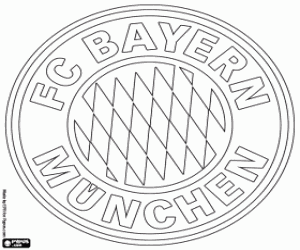 desenho de Emblema do Bayern de Munique para colorir