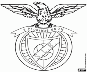 desenho de Emblema do Benfica para colorir