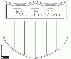 desenho de Emblema do Botafogo FC, BFC para colorir